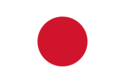 Centered deep red circle on a white rectangle