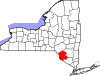 State map highlighting Sullivan County