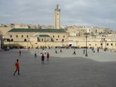 Mosque overlooking Place R'cif (R'cif Square).