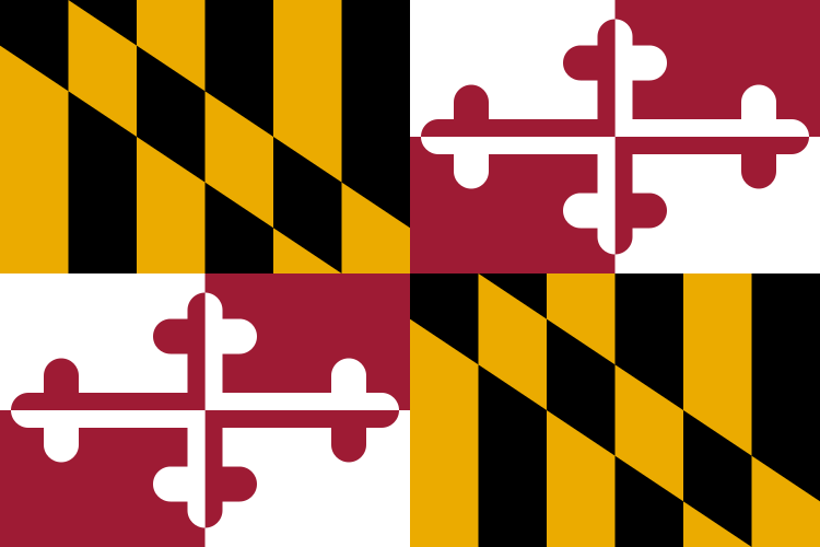 ملف:Flag of Maryland.svg