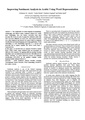 Improving Sentiment Analysis in Arabic Using Word Representation