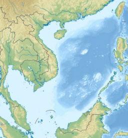 South China Sea is located in بحر الصين الجنوبي