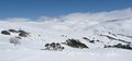 The Kosciuszko Main Range seen from Charlotte Pass ski resort.