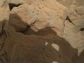 "Burwash" rock on Mars – as viewed by the MAHLI camera on the Curiosity rover (October 29, 2012).