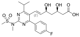 Rosuvastatin structure.svg