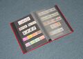 A stockbook with clear plastic pockets is one of the safest ways to store stamps. Some collectors prefer a traditional stamp album.