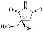 (S)-Ethosuximid Structural Formula V1.svg