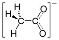 صيغة بنيوية لأنيون الخلات