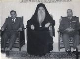 محافظ حماة ياسين فرجاني في استقبال بطريرك أنطاكية وسائر المشرق لـ الروم الأرثوذوكس ثيودوسيوس أبو رجيلي.