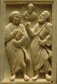 Frankish, ivory, Christ between two apostles, 5th century