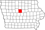 State map highlighting Hamilton County