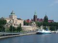 Oder River in Szczecin, Poland.
