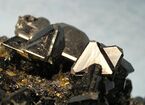 Tetrahedrite crystals with chalcopyrite and sphalerite from the Casapalca Mine, Peru (size: 8.2 x 6.4 x 4.7 cm)