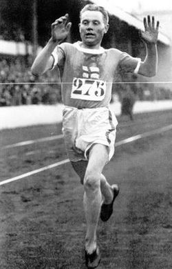 Nurmi at the 1920 Summer Olympics.
