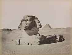 The Great Sphinx partly under the sand, c. 1880
