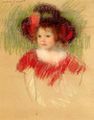 Margot In Big Bonnett And Red Dress (Unknown)