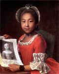 Kalmyk Mongol girl Annushka (painted in 1767)