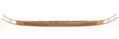 Hjortspring boat design (ح. 350 BC: 19 m)