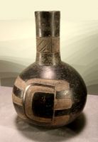 آنية على طراز الأولمك، عُثر عليها في لاس بوكاس، 1100-800 ق.م.