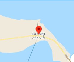 خريطة المعبر الحدودي