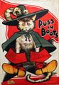 Poster anglais représentant le Chat botté à la fin du قالب:S mini- ou au début du قالب:S-. Auteur inconnu.