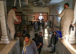 ذكرى لضحايا معسكر سبايكر في قصر صدام حسين الجمهوري.