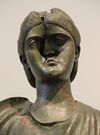 Roman Era Bronze Statue of Empress Julia Severus (Julia Domna), Found at Sparta, 221-222 AD (28392286512).jpg