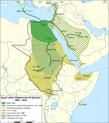 إيالة مصر عام 1833.