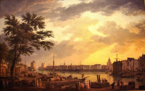 ميناء لا روشل في 1762, Musée de la Marine.