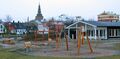 A playground under construction in Ystad, 2016.
