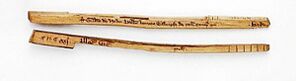 Wooden tally sticks
