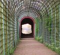 Mural in Schwetzingen, ألمانيا (the view "through" the wall at the end)