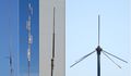 Examples of US 136-174 MHz base station antennas.