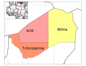 الموقع في النيجر