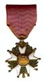 Rear of a Republican cross, with two crossed French flags