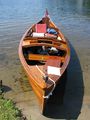 1948 Dipro, 18 1/2 feet, one-cylinder 3-horsepower St Lawrence engine. At Saranac Lake, NY