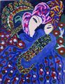 امرأة وطفل.