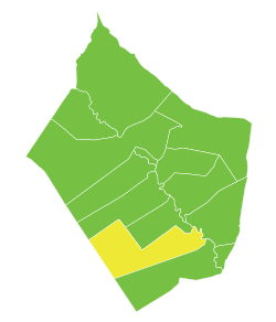 موقع ناحية الجلاء في محافظة دير الزور.