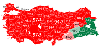 Turkish- and Kurdish-speaking pluralities