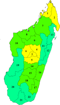 مناطق مدغشقر