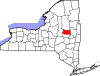 State map highlighting Fulton County
