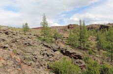 Exterior of the volcano