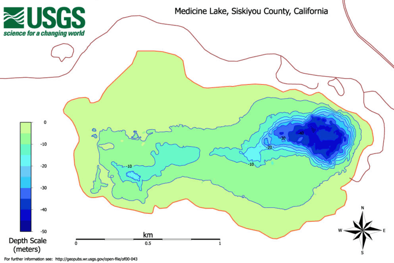 ملف:MedicineLakeBathymetricMeters20080926.png