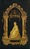 Early 20th century leather book cover, with gold leaf ornamentation