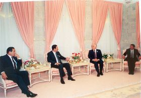 حسين ومبارك وصدام وصالح، 1989