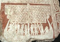 Tjängvide image stone, showing the rigging of a longship