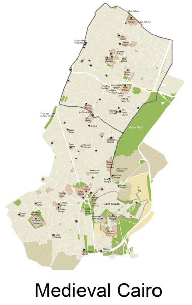 ملف:Medieval map of Cairo.png