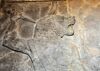 Wall relief depicting a head of an Uglallu, a lion-headed man..JPG