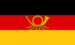 Flag of German post (East Germany).svg