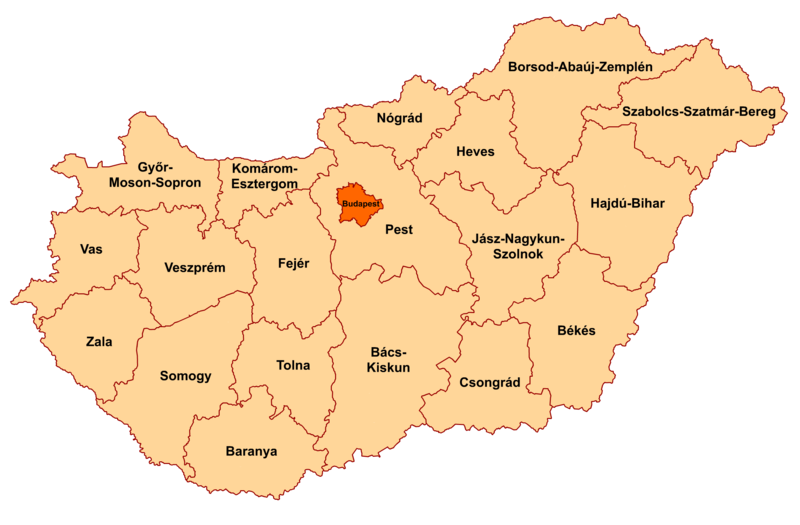ملف:Counties of Hungary 2006.png